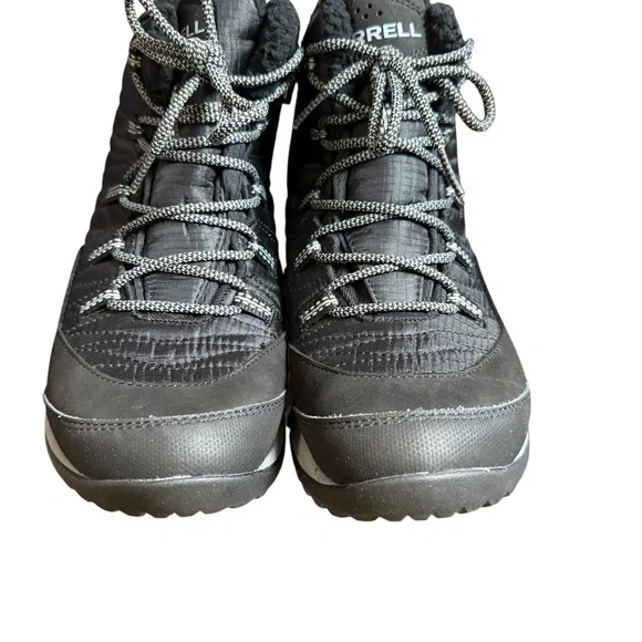 Merrell Thermo Kiruna Mid Waterproof Boots Black Vibram Sz 7.5 - Picture 8 of 11